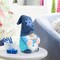 Hanukkah Crochet Gnome Decorations Chanukah Knitted Gnomes with Menorah Ornament Holiday Swedish Tomte Nisse Plush Figurine for Shelf, Table, Tiered Tray Décor